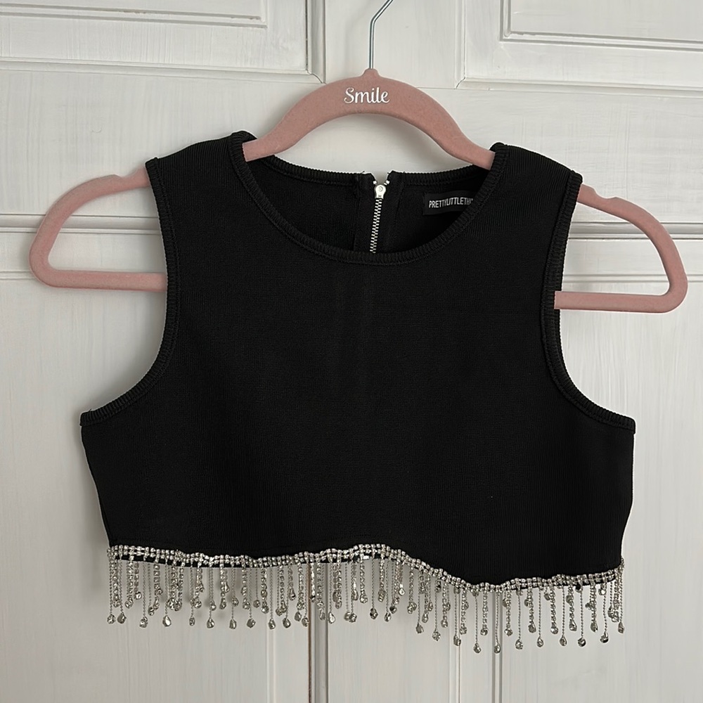 Rhinestones crop top